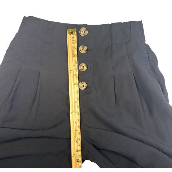 ZARA TRF Black Ultra High Waist Wide Leg Pants – Size 28 - Picture 5 of 10